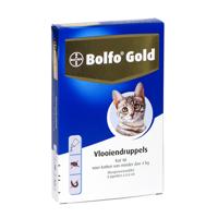 Bolfo Gold Vlooiendruppels Kat - Tot 4 kg - 40 mg 4 pipetten - thumbnail