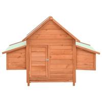 VidaXL Kippenhok 150x96x110 cm massief vurenhout - thumbnail