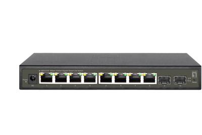 Hilbert 10-Port Gigabit Smart Lite Switch- 8 x Gigabit RJ45- 2 x Gigabit SFP