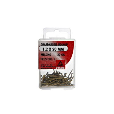 Draadnagel bk 1,2x20mm mess 20gr Deltafix - Deltafix Draadnagel bk 1,2x20mm mess 20gr Deltafix - Deltafix