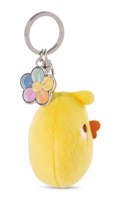 Molang Piu Piu sleutelhanger met bloem - 6 cm