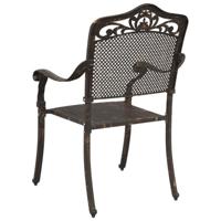 Tuinstoel 2 pcs Brons 55 x 55 x 92,5cm Aluminium - thumbnail