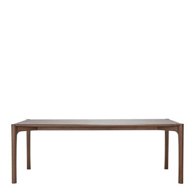 Ethnicraft Eettafel 'PI' Gevernist Teakhout, 220 x 95cm, kleur Bruin