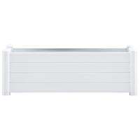 VidaXL Plantenbak verhoogd 100x43x35 cm pp wit - thumbnail