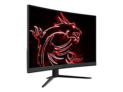 MSI Optix G32CQ4 Curved Gaming Monitor - 32 Inch, 16:9 WQHD (2560 x 1440), 2K, VA, 165 Hz, 1 ms, 1500R, FreeSync Premium, DisplayPort, HDMI, Anti-Flicker, Less Blue light, Frameless, Black