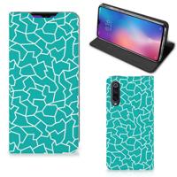 Xiaomi Mi 9 | Bookcase | Cracks Blue - thumbnail