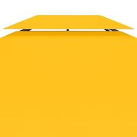 VidaXL Prieeldak 2-laags 310 g/m² 4x3 m geel - thumbnail
