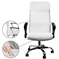 Monzana Bureaustoel - met - gaasnet - in - wit - thumbnail