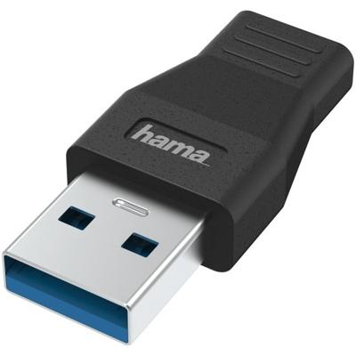 Hama USB-Adapter, USB-A-Stecker - USB-C-Buchse USB 3.2 Gen1, 5 Gbit/s
