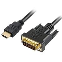 Sharkoon hdmi > dvi-d (24+1) kabel (zwart, 1 meter) - thumbnail