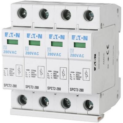Eaton 167596 SPCT2-280/4 Overspanningsveilige afleider Overspanningsbeveiliging voor: Verdeelkast 20 kA 1 stuk(s) Eaton 167596 SPCT2-280/4 Overspanningsveilige afleider Overspanningsbeveiliging voor: Verdeelkast 20 kA 1 stuk(s)