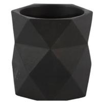 Decostar Countryfield Bloempot rondmbo M zwart - thumbnail