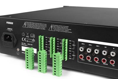 Power Dynamics PRM606 100 volt 6-zone versterker 6x 60W