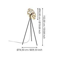 Eglo Design vloerlampCastanuelo Tripod - 43809 - thumbnail