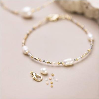 Creativ Company Mini hobbyset sieraden, armband en ketting met sluiting, 1 doos