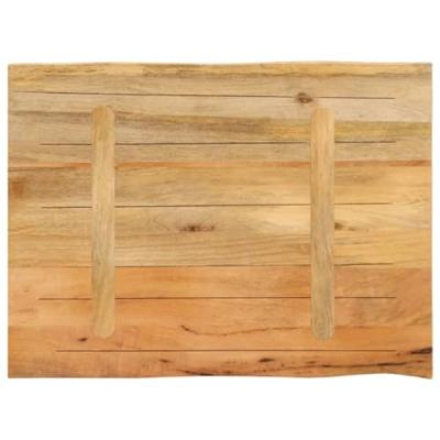 Tafelblad met natuurlijke rand 70x60x3,8 cm massief mangohout