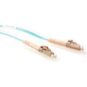 ACT 2 meter LSZH Multimode 50/125 OM3 glasvezel patchkabel duplex met LC connectoren ACT 2 meter LSZH Multimode 50/125 OM3 glasvezel patchkabel duplex met LC connectoren
