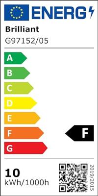 Brilliant G97152/05 Adria LED-plafondlamp LED 12 W Wit, Chroom