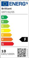 Brilliant G97152/05 Adria LED-plafondlamp LED 12 W Wit, Chroom - thumbnail