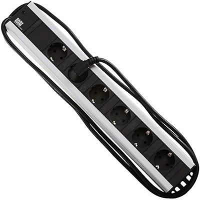 Bachmann 300000 Stekkerdoos 19 inch 6-voudig Zwart, Antraciet Randaarde stekker 1 stuk(s)
