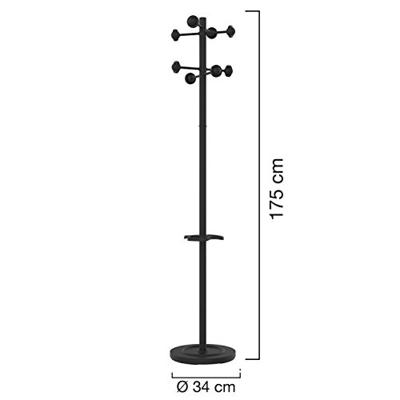 Unilux kapstok Accueil, hoogte 175 cm, 8 kledinghaken, met parapluhouder Unilux kapstok Accueil, hoogte 175 cm, 8 kledinghaken, met parapluhouder