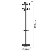 Unilux kapstok Accueil, hoogte 175 cm, 8 kledinghaken, met parapluhouder - thumbnail