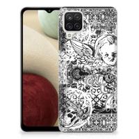 Silicone Back Case Samsung Galaxy A12 Skulls Angel - thumbnail
