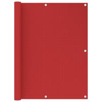VidaXL Balkonscherm 120x400 cm hdpe rood - thumbnail