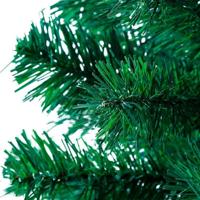 Groene PVC kunstkerstboom 150 cm , 230 punten met standaard - thumbnail
