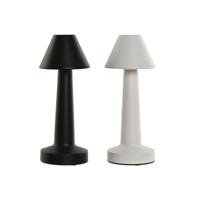 Bureaulamp Home ESPRIT Wit Zwart 9 x 9 x 24 cm (2 Stuks) - thumbnail