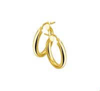 TFT Creolen Ronde Buis Geelgoud Glanzend 3 mm x 31 mm - thumbnail