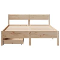 Bedframe zonder matras massief grenenhout 120x200 cm - thumbnail