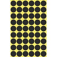 Etiket az 3140 rond 12mm zwart 270stuks - thumbnail