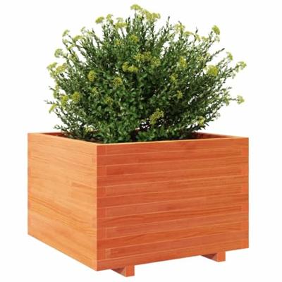 Plantenbak 70x70x49,5 cm massief grenenhout wasbruin Plantenbak 70x70x49,5 cm massief grenenhout wasbruin
