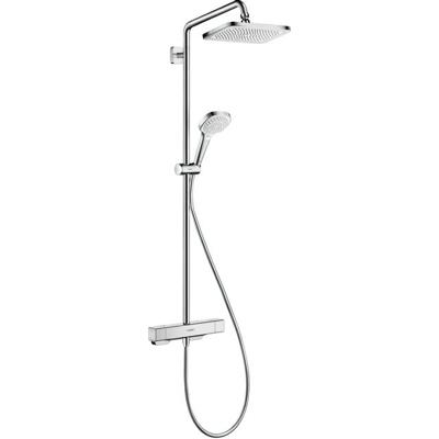 Hansgrohe Croma E Showerpipe 1jet met thermostaat, chroom