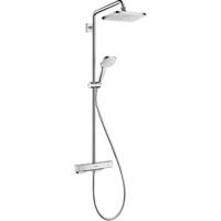 Hansgrohe Croma E Showerpipe 1jet met thermostaat, chroom - thumbnail