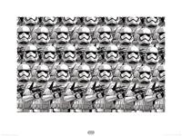 Kunstdruk Star Wars - Episode VII Stormtrooper Pencil Art 80x60cm - thumbnail