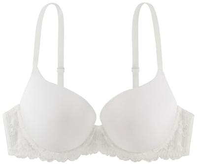 Super Push Up BH - Claire - Maximizer push up bh met beugel - T-shirt bh met kanten rand - thumbnail