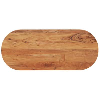 Tafelblad ovaal 140x60x2,5 cm massief acaciahout