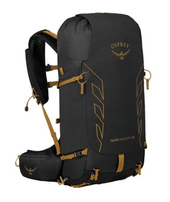 Osprey Talon Velocity 30 Backpack Heren Dark Charcoal/Tumbleweed Yellow L/XL