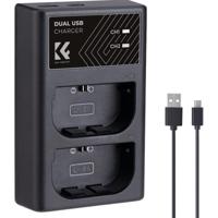 K&F Concept LP-E6NH Dual Battery Charger USB-C - thumbnail