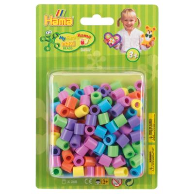 Hama maxi strijkkralen pastel mix (50), 250st. Hama maxi strijkkralen pastel mix (50), 250st.