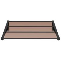 VidaXL Deurluifel 122x90 cm polycarbonaat zwart - thumbnail