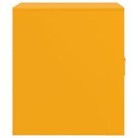 Nachtkastjes 2 st 34,5x39x44 cm staal mosterdgeel - thumbnail