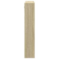 Wandkast 80x15x80 cm bewerkt hout sonoma eikenkleurig - thumbnail