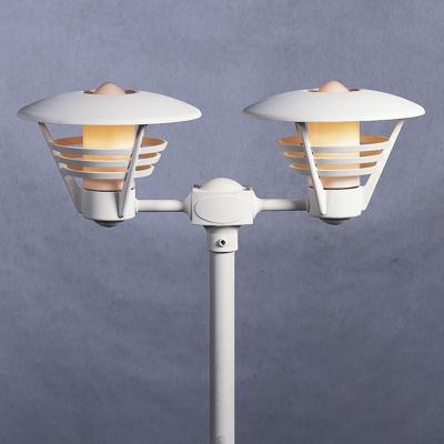 Lantaarnpaal opzetstuk Gemini 1-lichts 31 cm matwit 502-250
