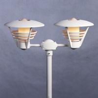 Staand verlichtingsarmatuur Gemini met 2 lampen - Matwit - thumbnail