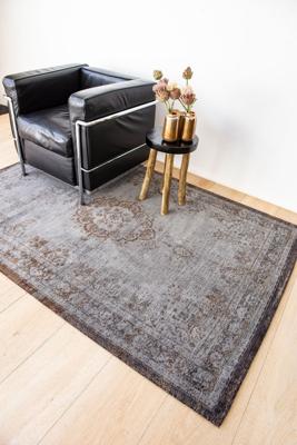 Louis de Poortere - 8257 Fading World Medallion Grey Ebony - 200x280 cm Vintage Vloerkleed Louis de Poortere - 8257 Fading World Medallion Grey Ebony - 200x280 cm Vintage Vloerkleed