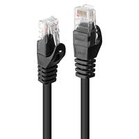 LINDY 48192 RJ45 Netwerkkabel, patchkabel CAT 6 U/UTP 1.00 m Zwart 1 stuk(s) - thumbnail