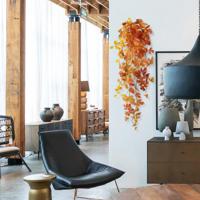 Herfst Maple kunst hangplant 90cm - oranje - thumbnail